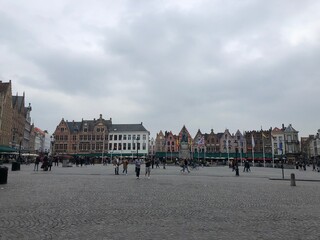 Belgium, beautiful european architecture. Old medieval Brugge