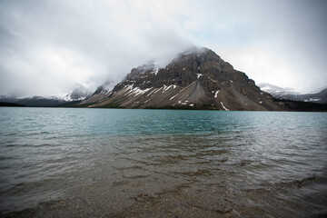 A picture of Bow lake and Bow peak.   Banff National park  AB Canada     
