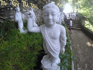 Vietnam, Mountain temple. Street photography