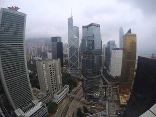 Hong Kong outstanding cityscape. Landscape with beautiful architecture