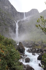 Cascade waterfall in Norway