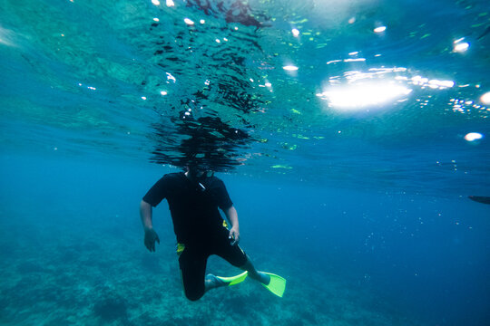 A Malaysian Diver At Mabul Island,Malaysia