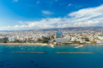 View over the skyline of Limassol. Cyprus