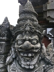 Asian country Indonesia. Bali island. Temple arcitecture