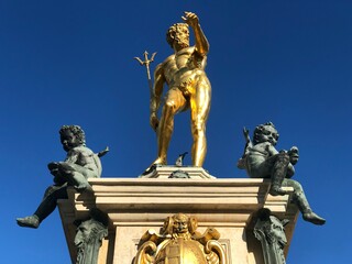 Obraz premium Georgia, Batumi. Netptune Fountain on main city square