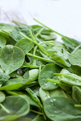 fresh spinach leaves