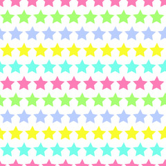 stars colorful seamless repeat pattern