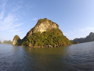 Obraz premium Vietnam, Asia. Ha long, Halong bay, Boat islands trip