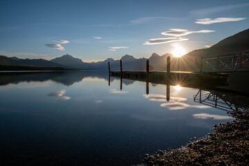 Sunrise From Apgar Village on Lake McDonald GNP