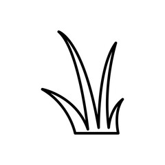 Grass line icon