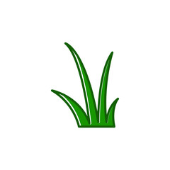 Green grass icon