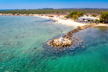 Beach at Liopetri village. Famagusta District, Cyprus