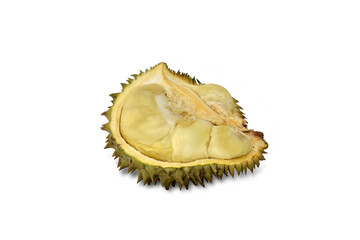 Thai fruit durian isolated on a white background