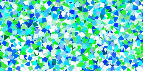 Light blue vector background with polygonal style.