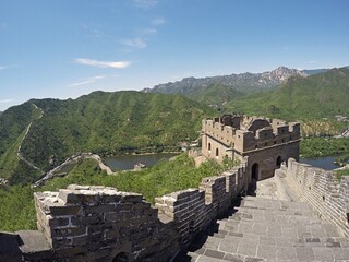 Fototapeta na wymiar China. Great Chinese Wall, location near Beijing. World Heritage