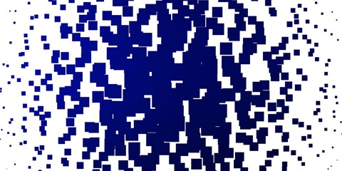 Light BLUE vector template with rectangles. Colorful illustration with gradient rectangles and squares. Best design for your ad, poster, banner.