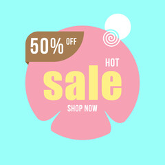 vector illustration of a sale sign