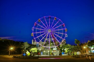 ferris wheel in the night