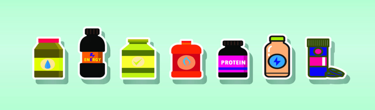 supplements packaging. stock vector illustration
