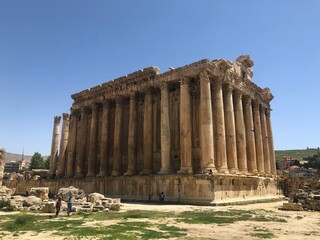 Obraz premium Lebanon, middle east. Ancient city of Baalbek and great temple. World heritage