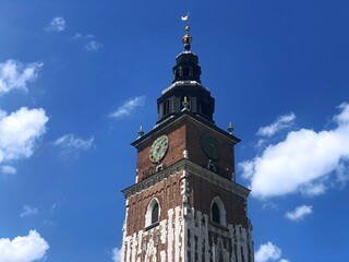 Poland, Architecture of capital city Warsaw. Central city hall square