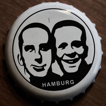 Crown cap of a bottle of Fritz Cola light from the German lemonade manufacturer Fritz Company, Hamburg, Germany, July 2020
