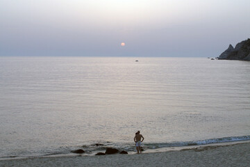 couple walking on the beach