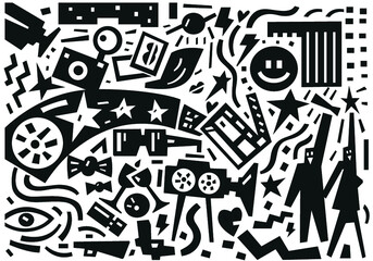 cinema stars - illustration