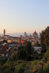 Fototapeta na wymiar Florence at sunset