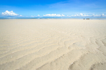Sea sand and sky, Summer beach background,