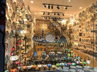 Turkey, Istanbul. Beautiful souvenir shop