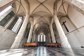 The nave of Emmaus monastery. Prague, Czech Republic