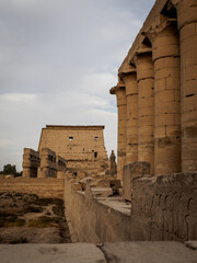 pylon, columns at luxor temple