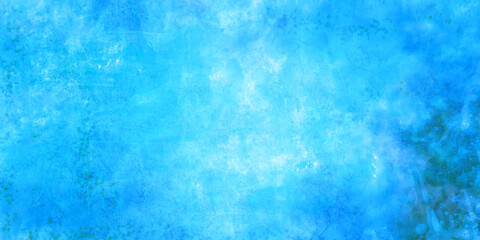 氷、水彩、青背景素材