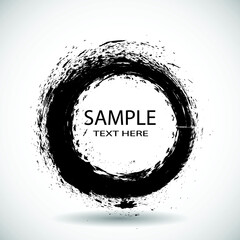 Grunge post Stamps Collection, Circles. Banners, Insignias , Logos, Icons, Labels and Badges Set . vector distress textures.blank shapes.