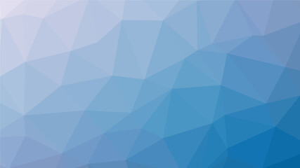 Fototapeta premium Blue polygon pattern. Low poly design 
