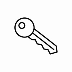 Outline key icon.Key vector illustration. Symbol for web and mobile