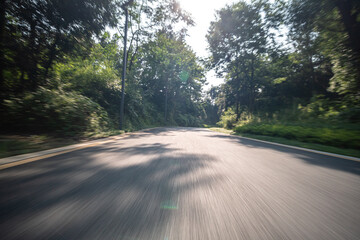 Obraz premium road in city park