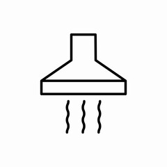 Outline kitchen extractor icon.Kitchen extractor vector illustration. Symbol for web and mobile