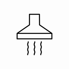 Outline kitchen extractor icon.Kitchen extractor vector illustration. Symbol for web and mobile