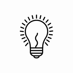 Outline lamp icon.Lamp vector illustration. Symbol for web and mobile