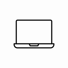 Outline laptop icon.Laptop vector illustration. Symbol for web and mobile