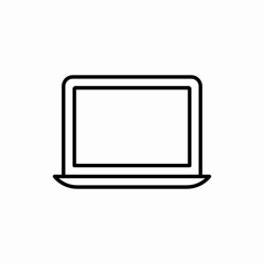 Outline laptop icon.Laptop vector illustration. Symbol for web and mobile