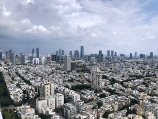 Israel, view of Tel Aviv from above.