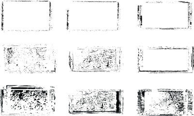 Grunge post Stamps Collection, Circles. Banners, Insignias , Logos, Icons, Labels and Badges Set . vector distress textures.blank shapes.