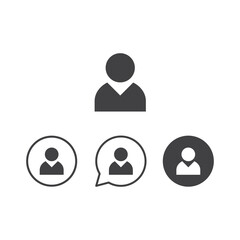 User icons graphic design vector symbols