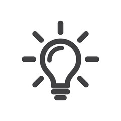 business idea icon. simple light icon vector