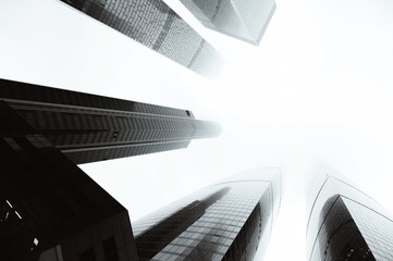 modern office building in Moscow. Moscow city