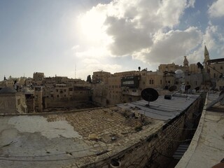 Fototapeta premium Israel, View of Holy city Jerusalem. Street photography