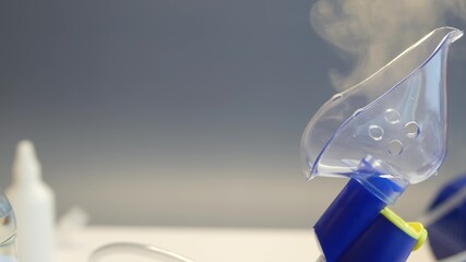 Oxygen mask of nebulizer, medical equipment for pneumonia, covid, sars and bronchitis treatment....